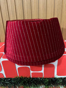 Saia árvore rígida tecido vermelho 30cm