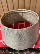 Saia árvore rígida tecido ouro 30cm