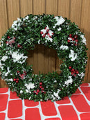 Guirlanda nevada verde 35cm