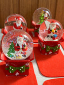 Enfeite globo papai noel no presente 4,5cm