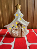 SAGRADA FAMILIA PORCELANA 20CM C/LED