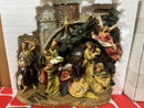 PRESEPIO EM RESINA 34X10X28CM