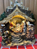PRESEPIO EM RESINA TERRA PLANA C/LED