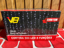 CORTINA 500 LEDS 08 FUNÇOES BRANCO FIO