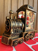 Globo de neve trem com papei noel 20x10x19cm c/usb